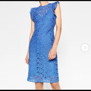 Zara blue lace dress 💙💎 new without tags!